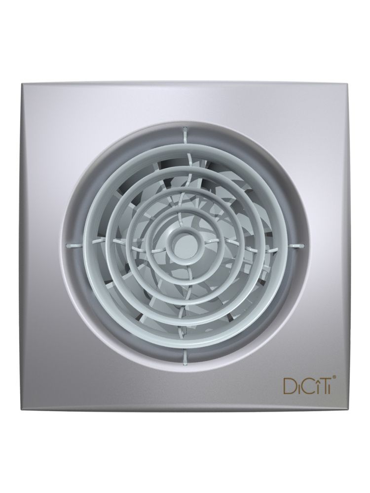 Вентилятор накладной AURA D100 обр.клапан Gray metal DICITI 