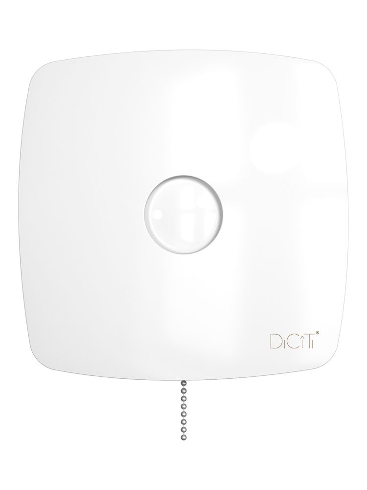  Вентилятор накладной RIO D125 обр.клапан тяг.выкл. DICITI 