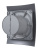 Вентилятор накладной BREEZE D100 обр.клапан Dark gray metal DICITI