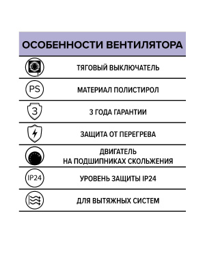 Вентилятор накладной OPTIMA D100 тяг.выкл. AURAMAX
