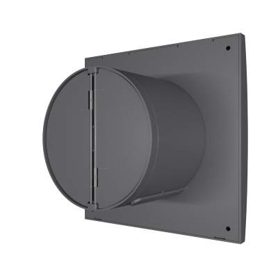 Вентилятор накладной AURA D100 обр.клапан Dark gray metal DICITI