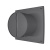 Вентилятор накладной AURA D100 обр.клапан Dark gray metal DICITI