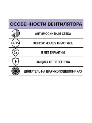 Вентилятор накладной FLOW D100 сетка двигатель BB ERA