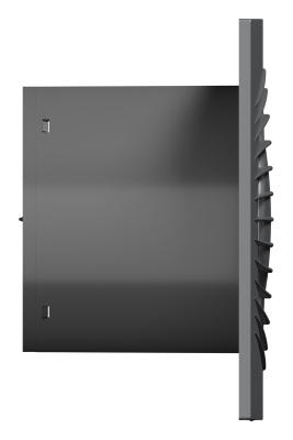 Вентилятор накладной SLIM D100 обр.клапан Gray metal DICITI
