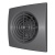 Вентилятор накладной AURA D100 обр.клапан Dark gray metal DICITI